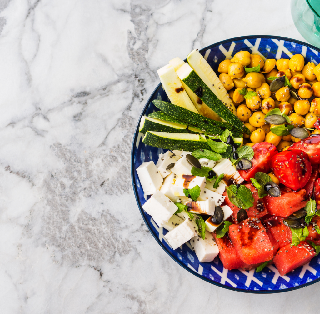 Watermelon Feta Salad with Mint and Balsamic Glaze